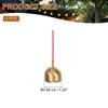 PATIKIL 2-Piece Small Hanging Bell, Chinese Feng Shui Lucky Wind Chimes for Doors and Windows, Home Garden Decor, Wealth and Security Pendant,