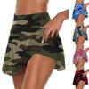 Women's Fashion Camouflage Print Sports Skirt Running Casual Fitness Base Short Skirt Yoga Safety Pants