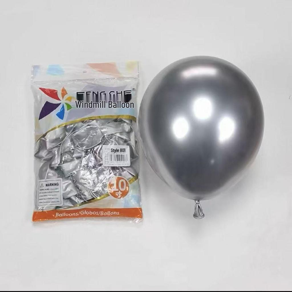 Windmill Pattern 10" Round Latex Balloons - Pack of 100 for Weddings & Birthdays