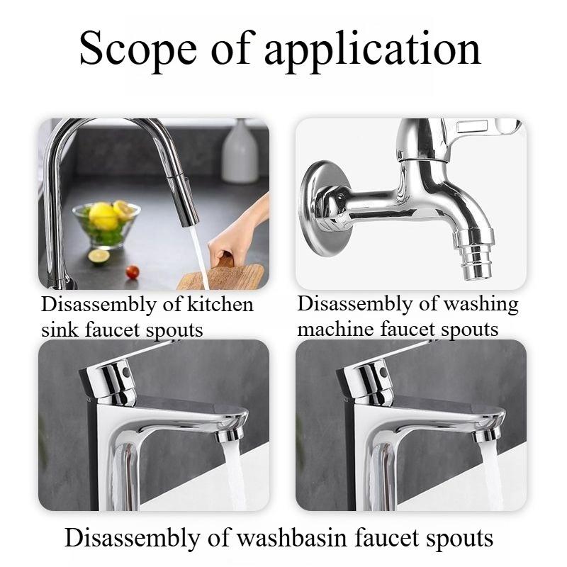 1 szt. klucz do aeratora kranu, odkręcacz wylotu, okrągłe szczypce do rur, uniwersalne narzędzie do demontażu, wielofunkcyjny klips