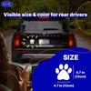 GEEKBEAR Paw Print Car Magnet - Colorful Reflective Weatherproof - Size: 12cm X 12cm (Gradient)