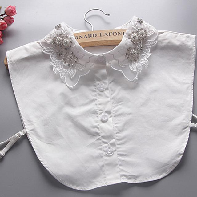 43 Styles Faux Col Stand Revers Chemise Col Détachable Femmes Dentelle Florale Faux Col Demi-Chemise Chemisier Faux Col