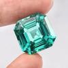 Natural Green Sapphire 10+ Ct Asscher Cut Certified Fabulous Loose Gemstone