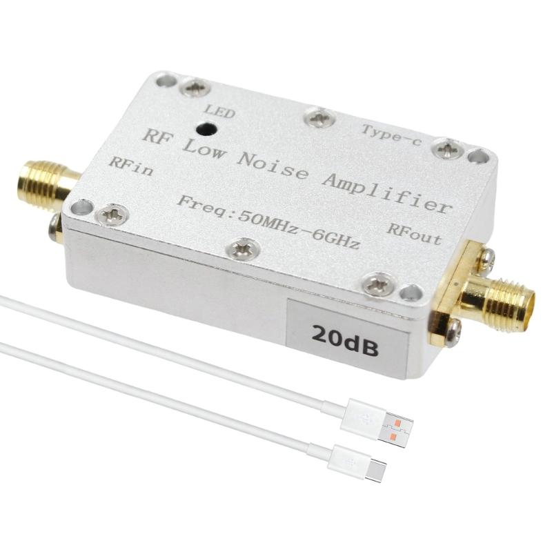 

50MHZ-6GHz RF Gains Amplifiers 20DB 30DB RF Drive Transmission Low Noise Amplifiers Radio Receiver for VHF UHF Wideband