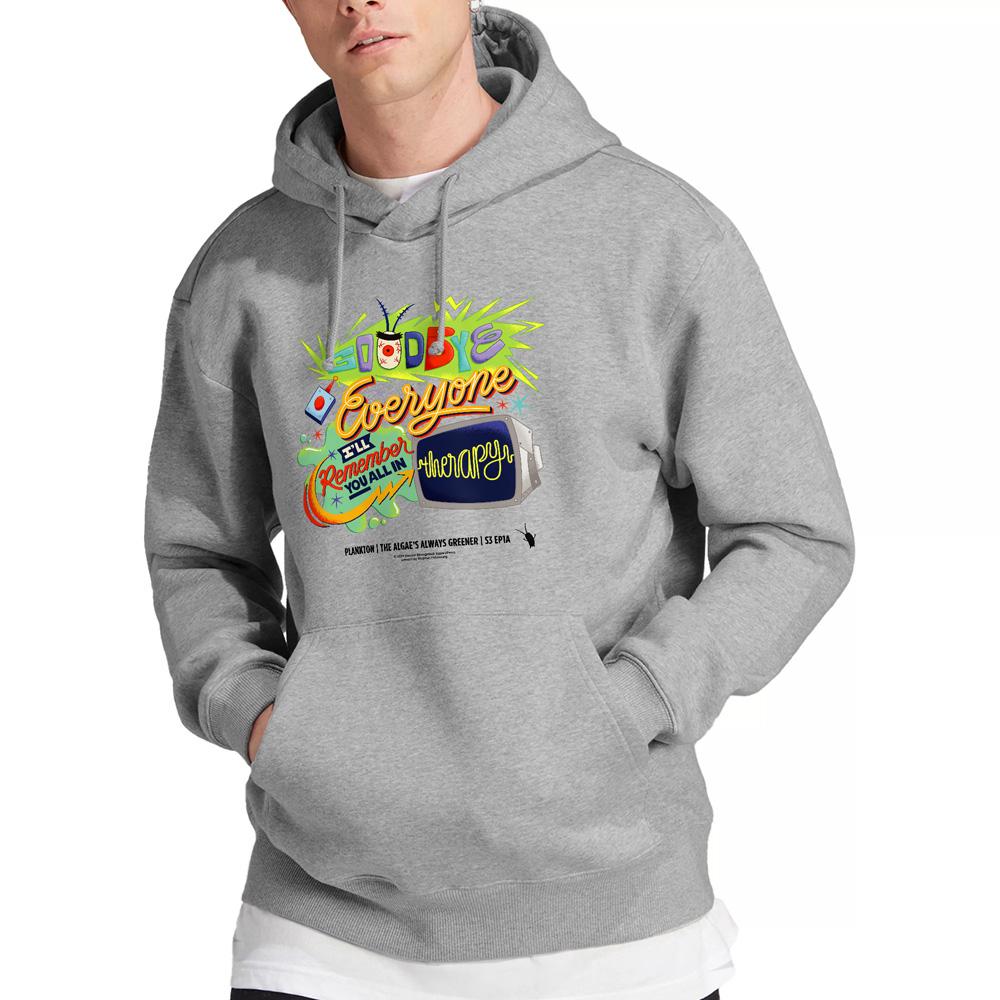 SpongeBob SquarePants Mens Therapy Plankton Hoodie