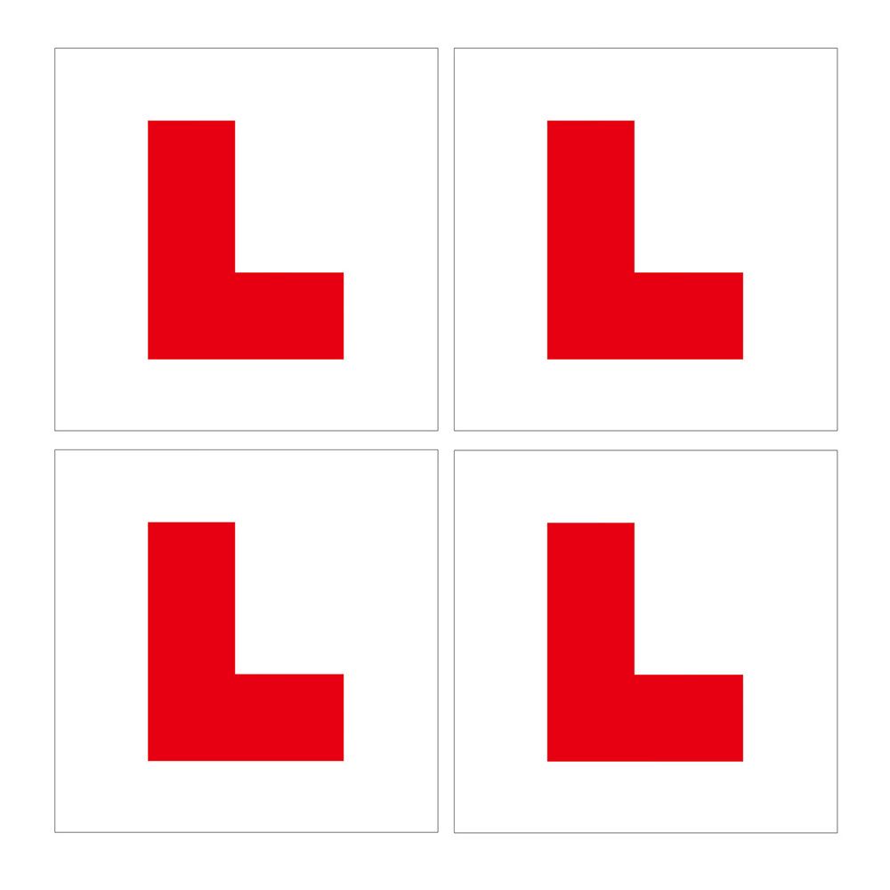 Plate Sticker Red Car L Plate New Drivers Stickers Magnetic L Plates Car Learner Sign Car Stickers