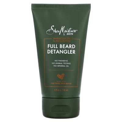 Men's Full Beard Detangler, Maracuja Oil, Shea Butter, 1.18 Ml (4 Fl Oz)