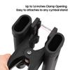Drumsticks Holder Brush Holder Drumstick Grabber Stick Holder Strong Spring Clamp Mechanism Anti slip Rubber Pad Angle