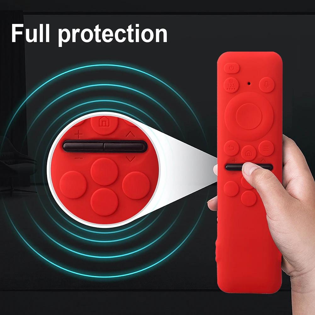 Protective Sleeve Silicone Shockproof Anti-Slip with Detachable Lanyard Smart TV for Samsung BN59-01432A BN59-01432B BN59-01432D