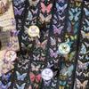Gugu Forest Ice Crystal Butterfly PET Tape Series - Single Roll Decorative Stickers (4 Designs)