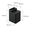 Yamazaki Tower Toilet Wiper Stand with Cleaner Sheet W11 X D12 X for Toilet and Floor Wiper Model 6061 Storage, Black, Approx. H17cm, Storage,