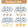 Silicone 8 Cavity Fruit Shape Mousse Cake Mold Set High Temperatures Resistant Dessert Mould Practical Baking Tool