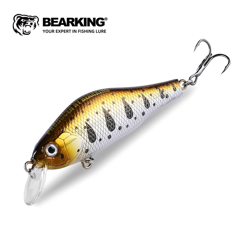 

BEARKING Brand 70mm 8.6g Tungsten system рыболовные приманки minnow crank wobbler качественные рыболовные снасти 10 цветов на выбор C