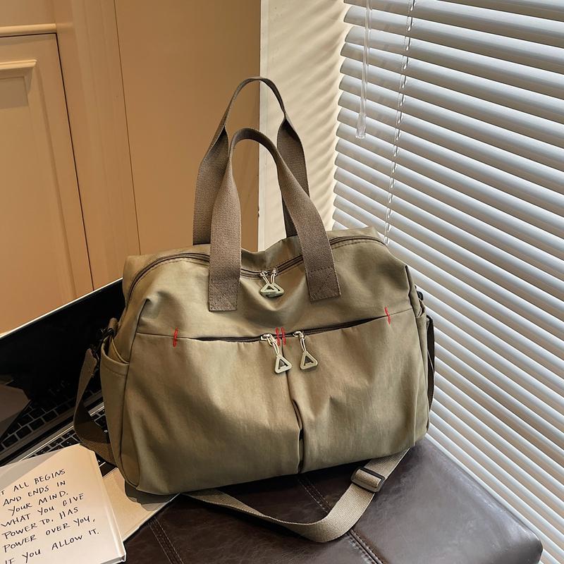 Large Capacity Fitness Bag Multi-Pocket Commuter Shoulder Crossbody Bag Short Travel Duffel Bag