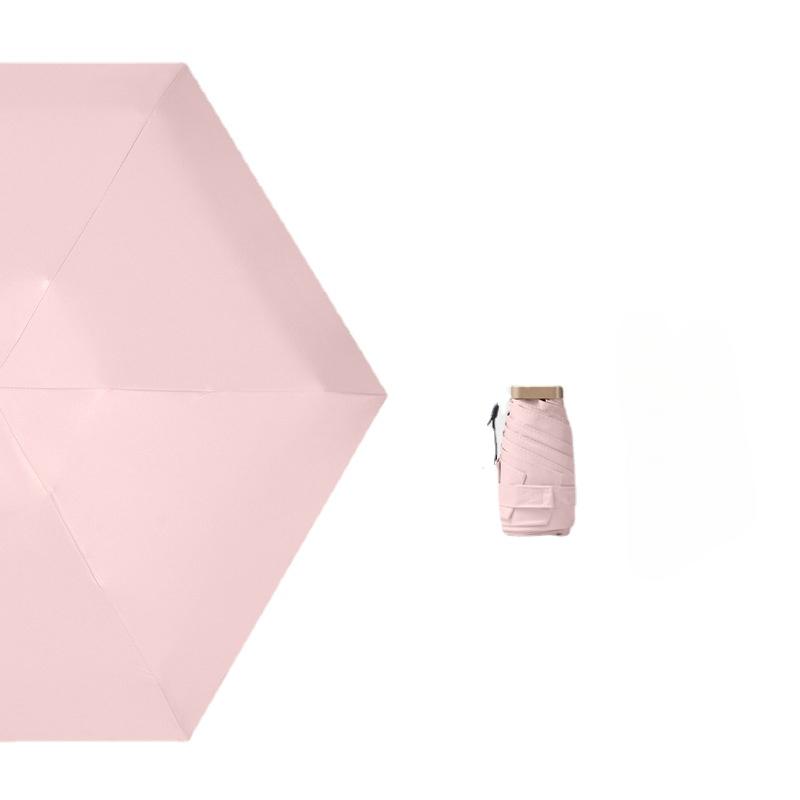 14cm ultra light 60 fold flat sun umbrella women's sun protection UV protection sunshine and rain dual-use mini sun umbrella