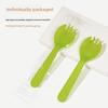 Disposable Plastic Ice Cream Spoons With Individually Packaged Modern Design For Dessert Service