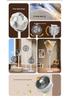 USB Floor Standing Circulator Fan with Remote, Aroma Function, and Voice Control – High Power Desktop Turbine Convection Electric Fan.