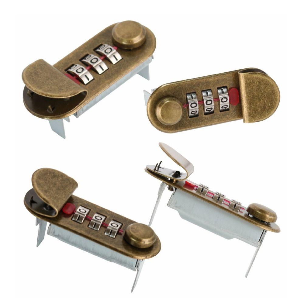 Waterproof Notepad Password Lock DIY Alloy Lock Economic Hardware Accessories Handbag