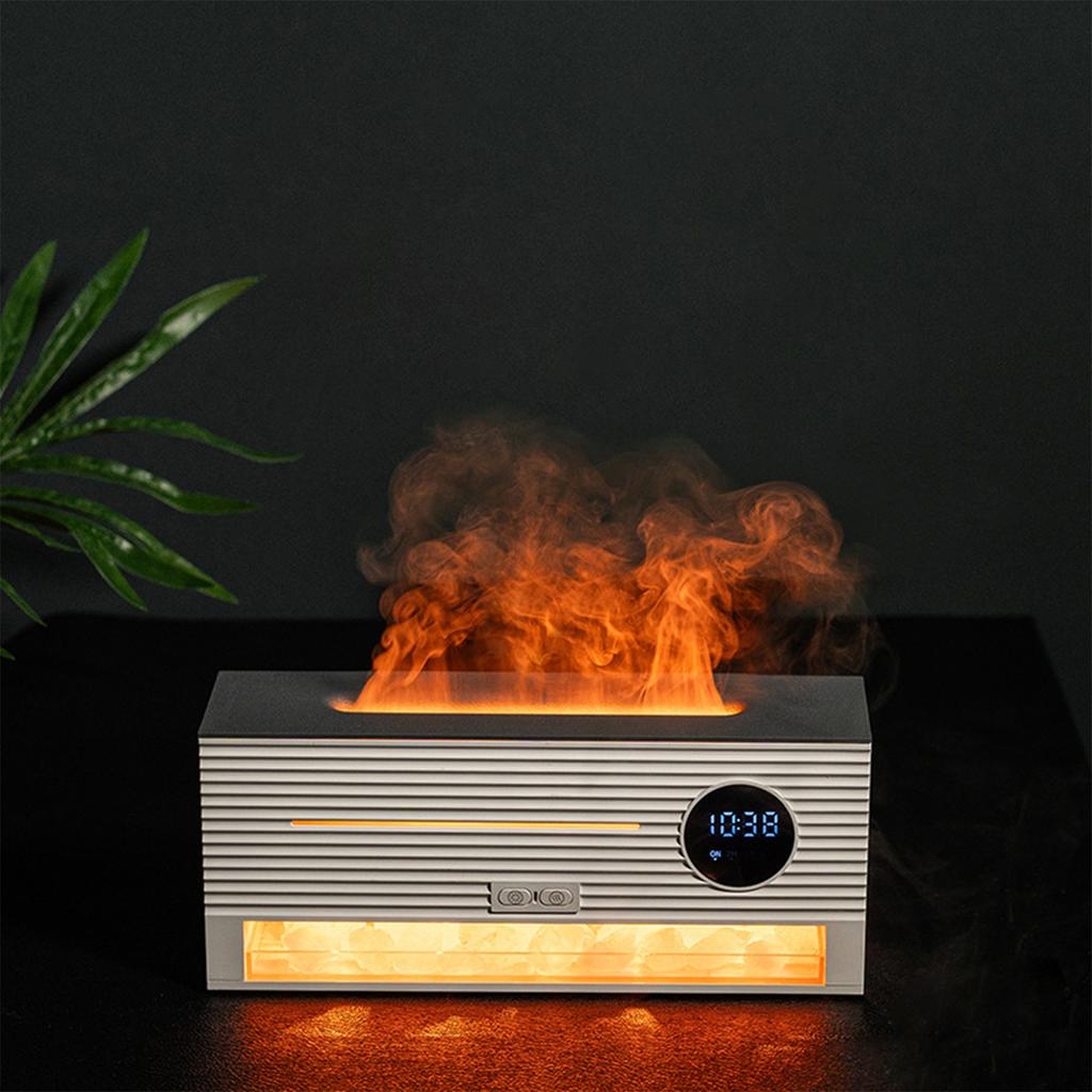 Rock flame aromatherapy machine humidifier home desktop humidifier simulation flame rock humidifier