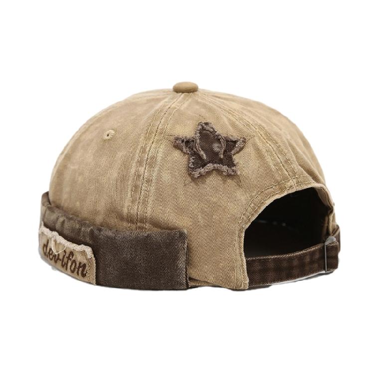 Fabric Star Brimless Hat for Outdoor Activity Breathable Hiphop Dancing Hat All Matching Skull Hat for Women Men