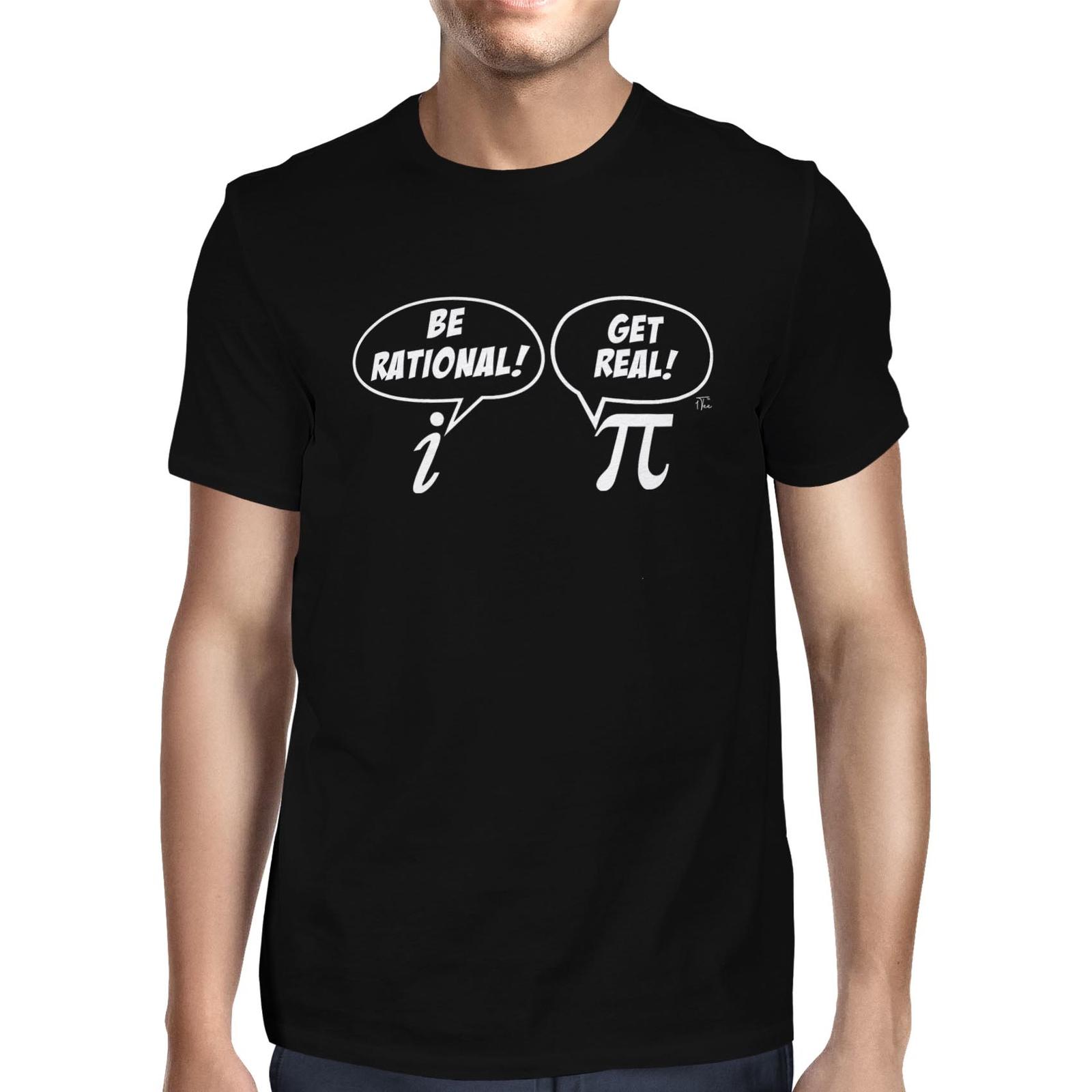 1Tee Mens Be Rational Get Real Math s T-Shirt S