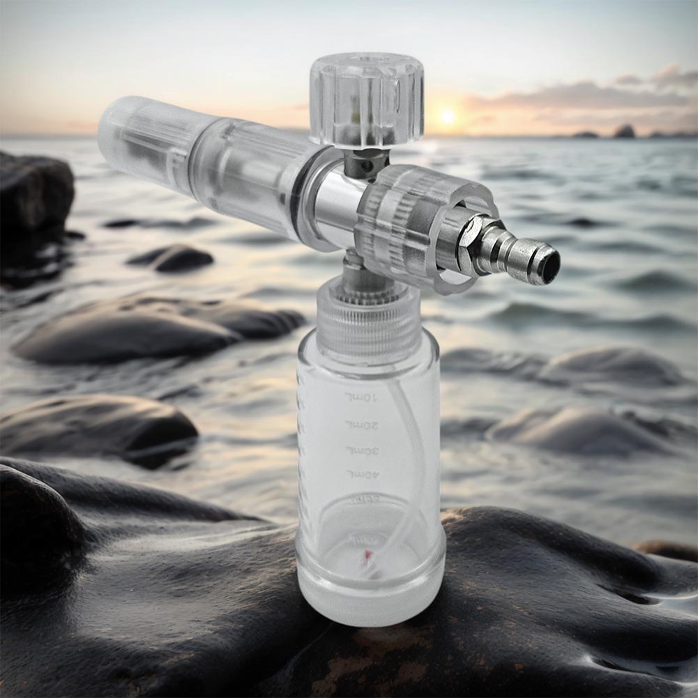 100ml Soap Foam Spray Bottle Adjustable 4500PSI Water Foam Pot with 1/4 Inch Quick Connector Foam Spray Pot for Car Wash