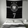 Deutscher Fußball-Bund Wandteppich Ästhetisches Wandbehang Gedruckter Stoffdecke Dekorative Wandteppiche für Schlafzimmer Wohnzimmer Heimdekoration