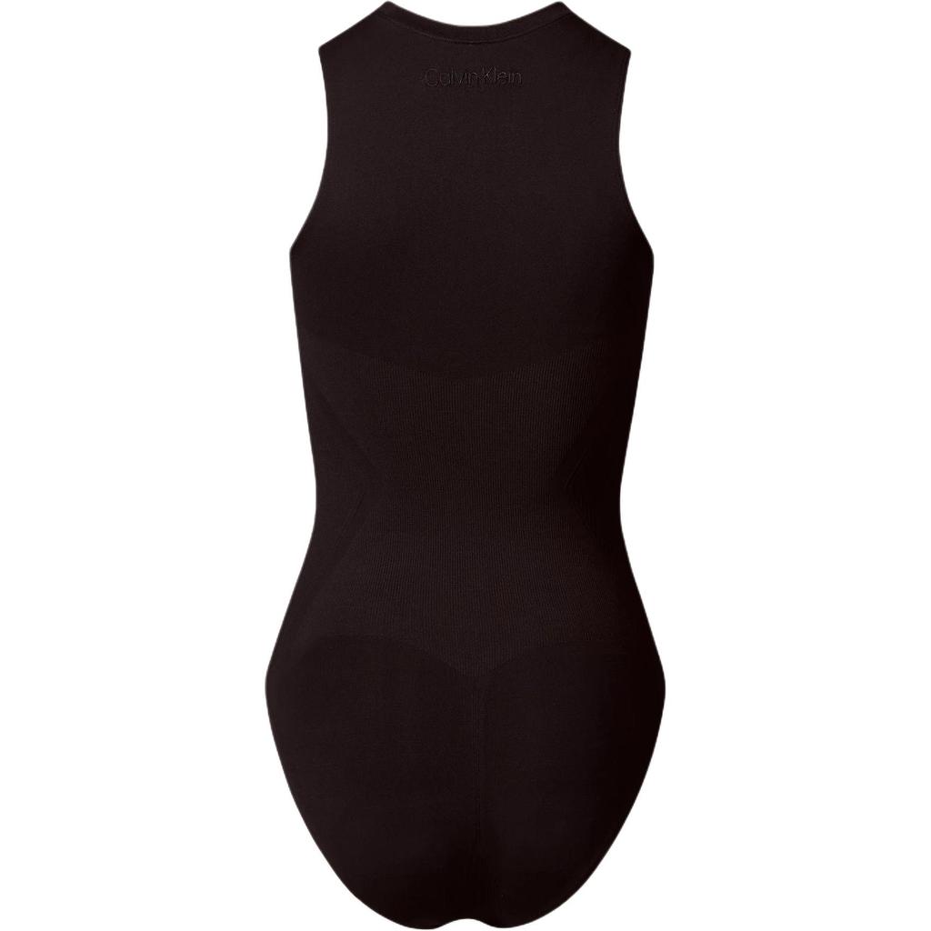 Calvin Klein Solid Color Round Neck Tight Anti-Slip Bodysuit Women Bodysuit LV00QF8325-UB1