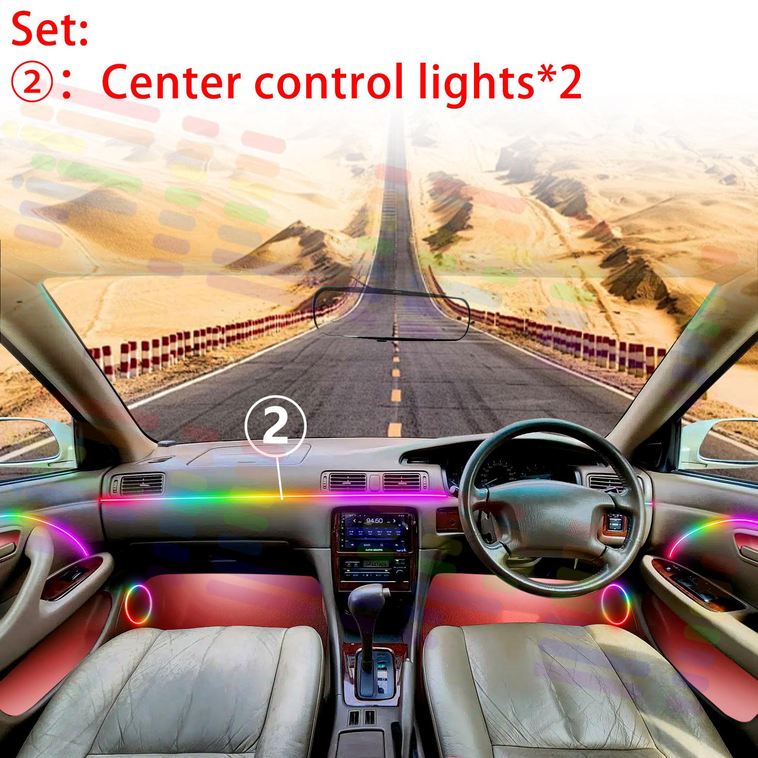 

For Toyota Prius XW60 MK5 5th 2023 2024 2025 2026 2/18 in 1 Car Atmosphere Light Lamp RGB Shade Ensemble Streamer Atmosphere Set RGB