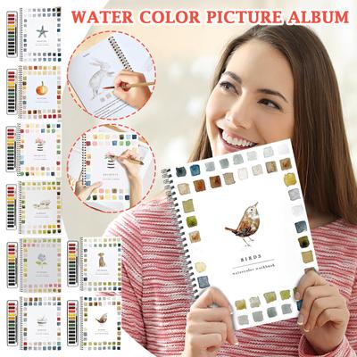 Watercolor Workbooks, Beginner Friendly Birds Watercolor Workbooks,Art Crafts Painting Supplies, Water Color Book For Kids Adults Teens