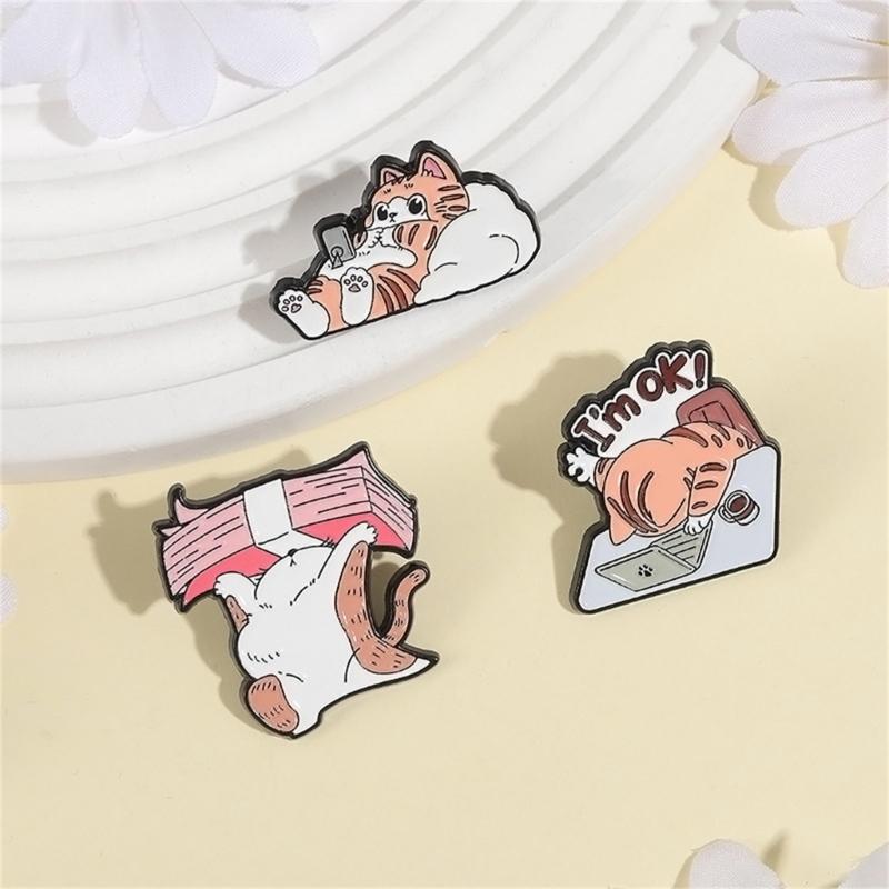 Cats Themed Lapel Pin Versatile Outfit Enhancer Fashion Jewelry Accessory Perfect Gift For Cats Lover And Friend