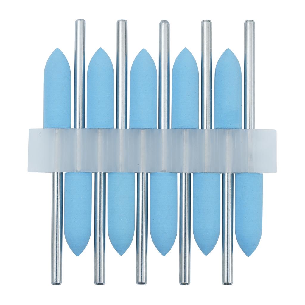 10Pcs/Lot 2.35mm Dental Silicone Rubber Polishers Burs Grinding Heads HP Shank Drill Rotary Teeth Whitening Dentist Tool