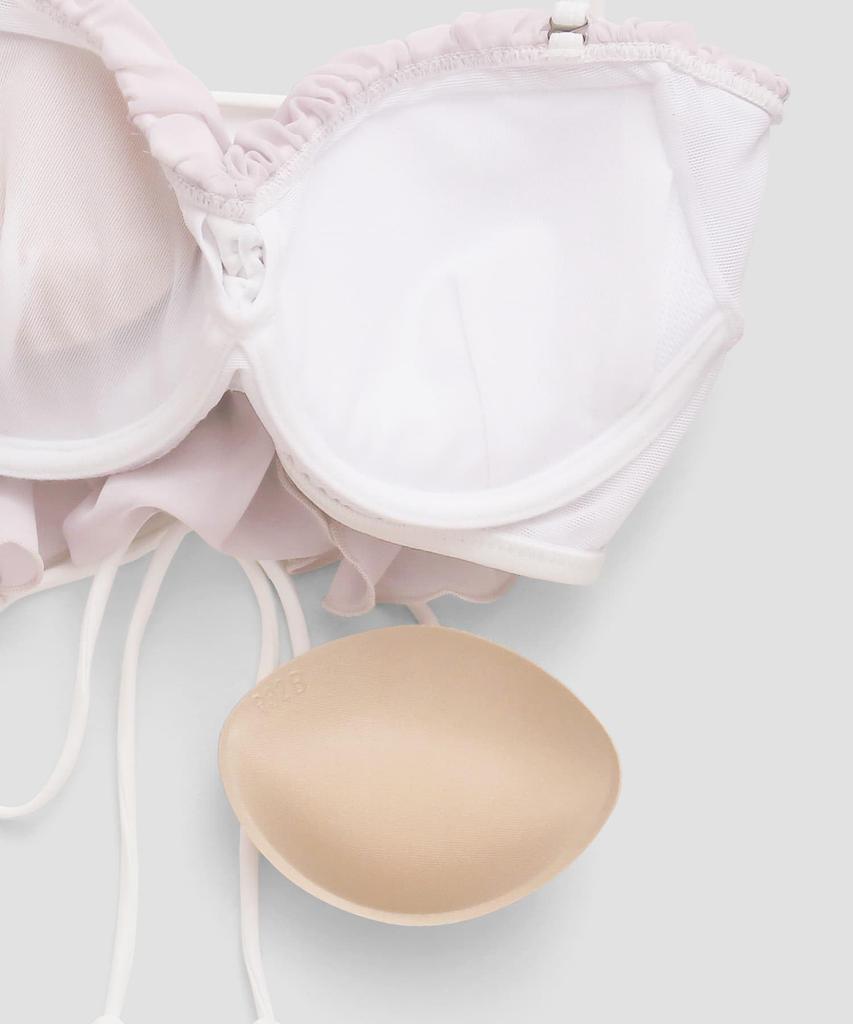 Swimwear Bikini Lightweight and Comfortable To Ruffled Wire Pink [Sanai Paradise] Set, Wear, [Easy-to-wear Swimsuit] One-shoulder Bikini,