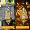 Lithium Battery Solar Lantern Waterproof Garden Lamp Moroccan Lantern  Wedding Decoration