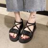 Fashion Slip-on Thick-soled Flat-soled Wear-resistant Women's Shoes Fashion Women's Sandals Summer Casual Versatile Sandals for Women