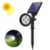 1ks/2ks venkovní solární zahradní světlo nastavitelný solární reflektor IP65 solární lampa super jasné nástěnné světlo pro dvůr park cestička