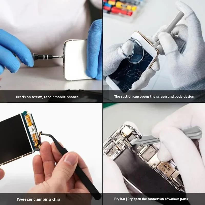 Set de șurubelnițe electronice 115 în 1, șurubelniță de precizie, instrumente de reparare a piulițelor, Șurubelniță, repararea laptopurilor, instrumente profesionale de reparare magnetice
