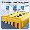 240W 5-in-1 GaN USB-C-Ladegerät Schnellladung EU/US-Stecker Wandladegerät Für iPhone Samsung Xiaomi Typ-C-Handy-Ladegerät Netzteil