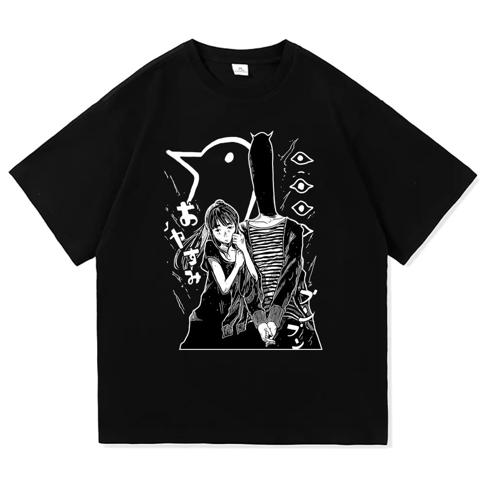 

Футболка Goodnight Punpun Модная Мужская Ретро Oyasumi Punpun Aiko Tanaka Футболка Унисекс Аниме Манга Винтажная Дышащая Одежда S разноцветный