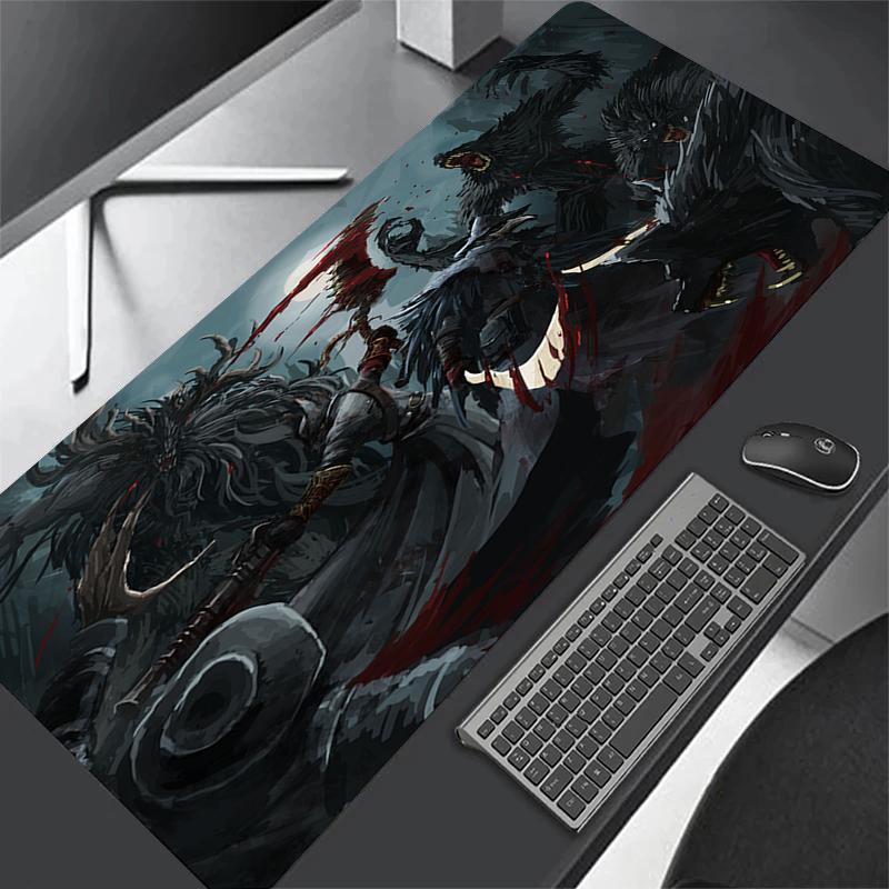 XXL Computer Anime Bloodborne Gamer XL Desk Mat Large Size Gaming Mousepad PC Keyboard Carpet Overlock Table Mouse Pad x