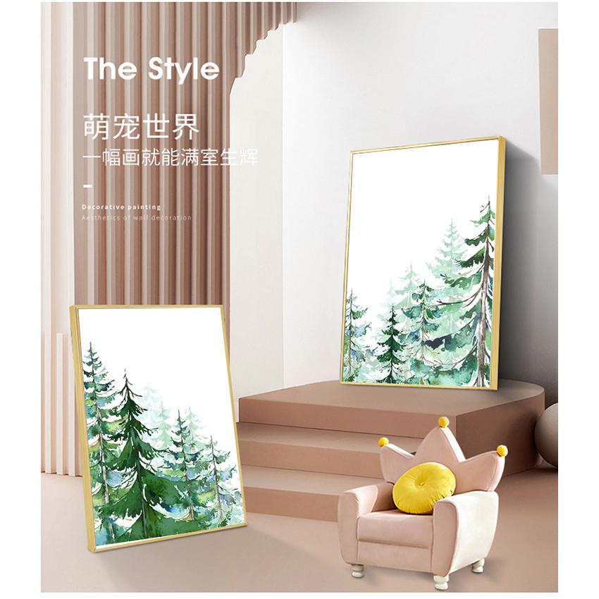 Painting Fox Deer Bear Wall Picture Kids Room Decor Woodland Animal Print Nursery Wall Art Painting Nordic Poster Cartoon Canvas