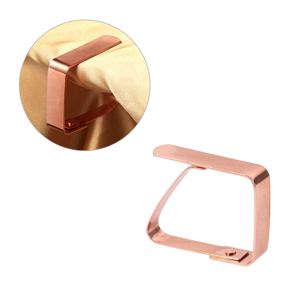 Stal nierdzewna Obrus Pokrowiec na stół Klipsy Uchwyt Zaciski Impreza Piknik Nowy Złoty