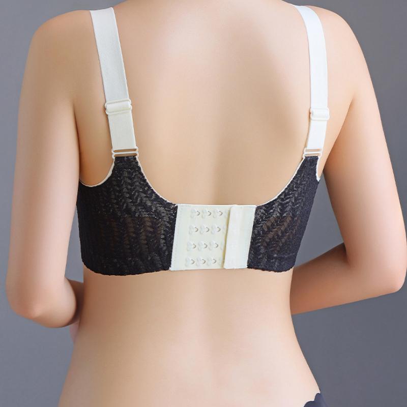 Thin Lace Non-marking Underwear One-piece Anti-sagging Sleep Bra Without Steel Ring
