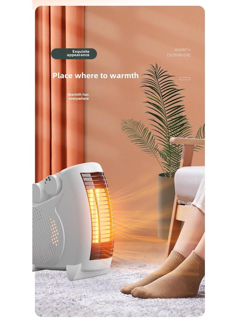 New Knife Desktop Electric Heater for Home and Office - Suitable for Europe, UK, US, and Japan