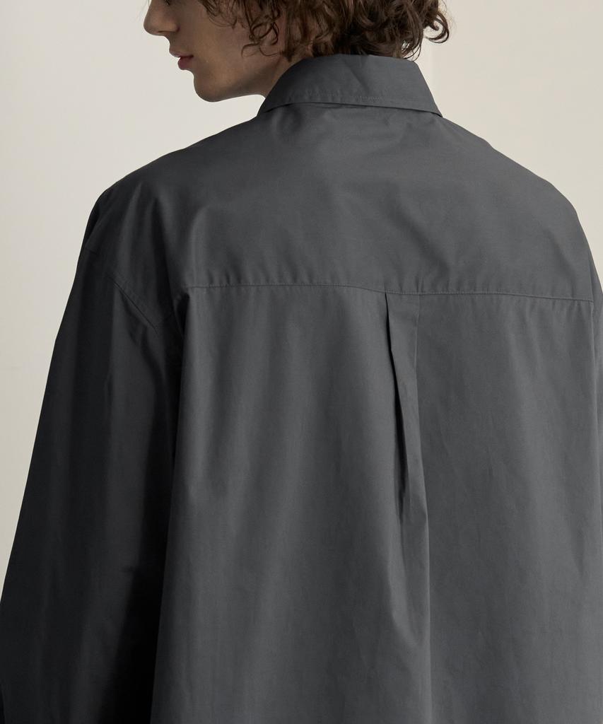 DRAW FIT Paper Cotton Alex Shirt [D.Grey]