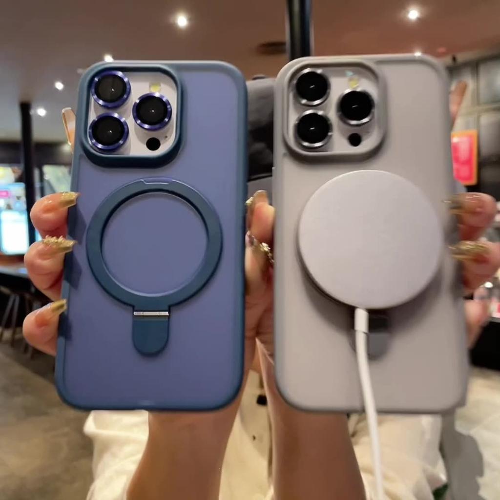 iPhone17Promax Magnetic Suction Bracket Mobile Phone Case Is Suitable for Apple 16 Skin Matte 15 Lens Film 14