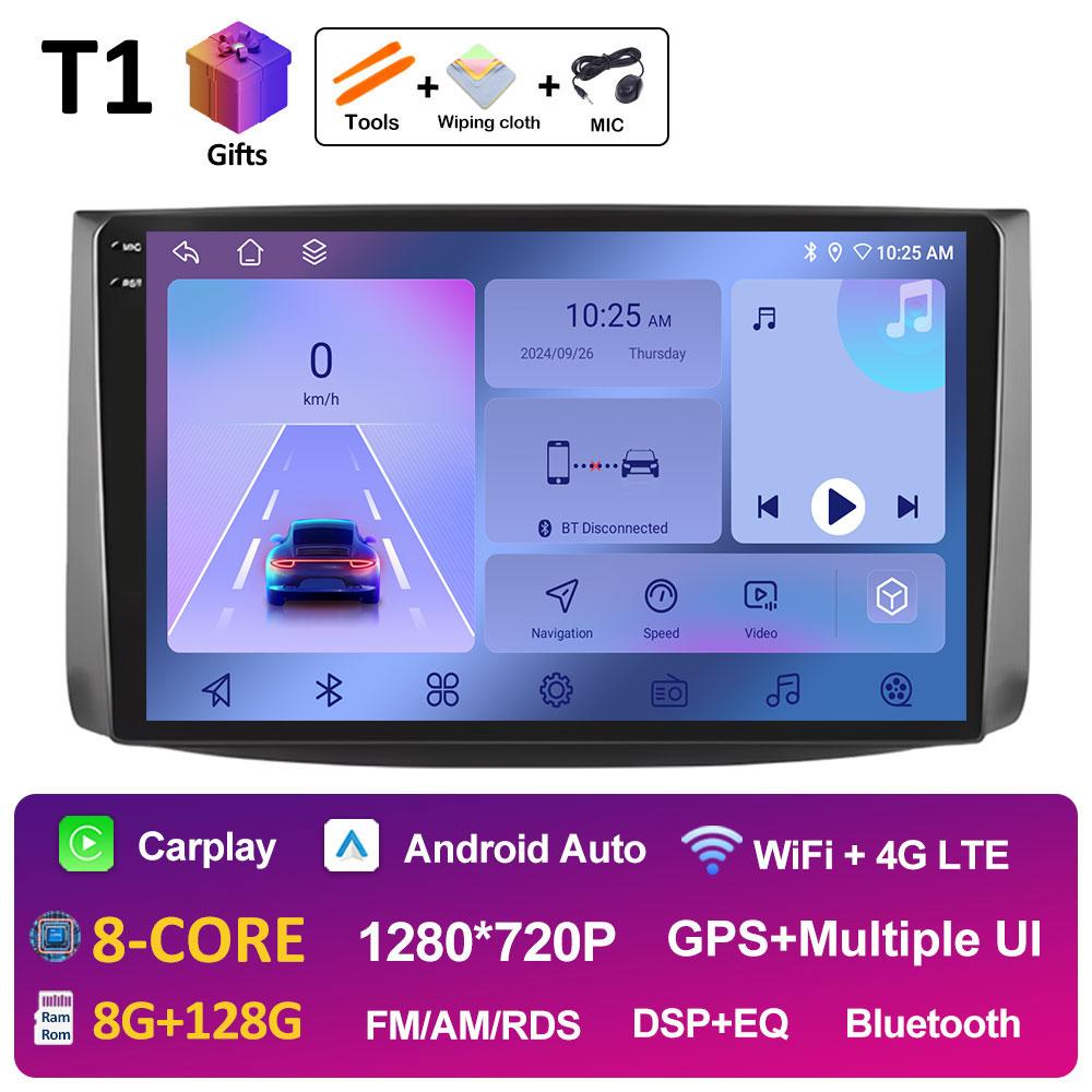 Android Auto Wireless Carplay For Chevrolet AVEO T250 2006 2007 2008 2009 - 2012 Car Multimedia Video Radio Player Bluetooth 4G