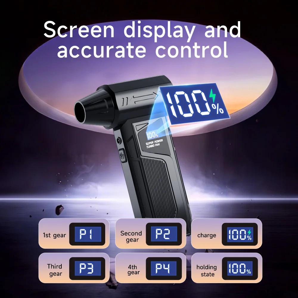 110000RPM Turbo Fan High Power Jet Blower Brushless Motor Variable Speed Dust Cleaner Air Duster Handheld Air Blower