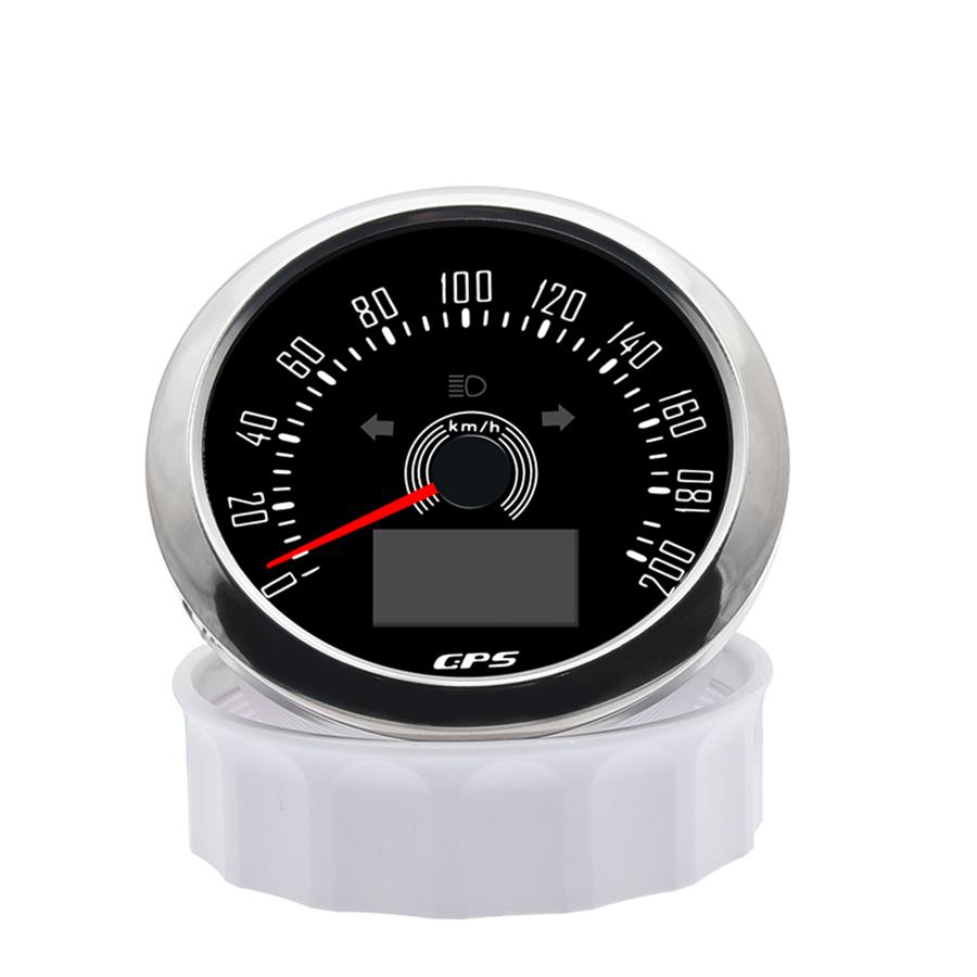 GPS Speedometer Multifunction Gauge w/ COG Trip Total Mileage 200 km/h Universal