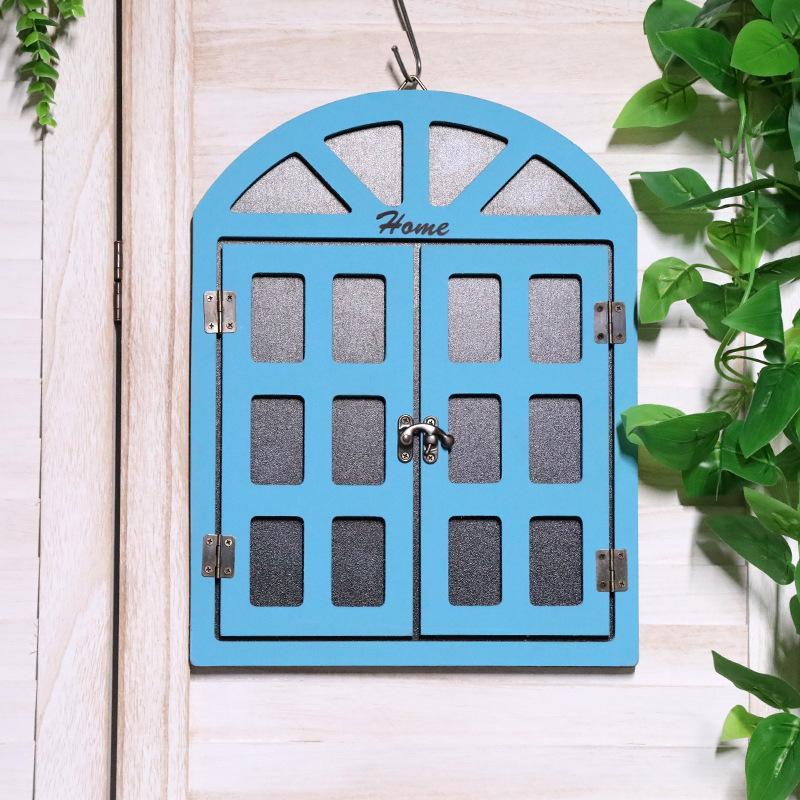 Fake Window Decoration, Wooden Wall Hanging, Wall Decoration, Blackboard Message Board, Coffee Shop, Milk Tea Shop, Bar Window Pendant
